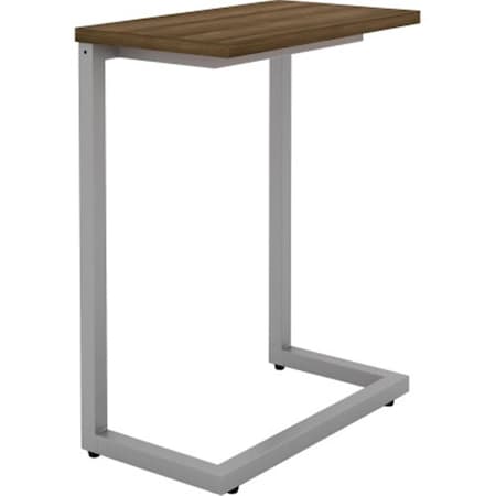 Lorell 9.90 in. Guest Area Cantilever TableWalnut LLR86928